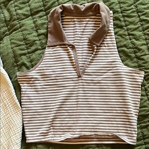 Abercrombie cropped polo